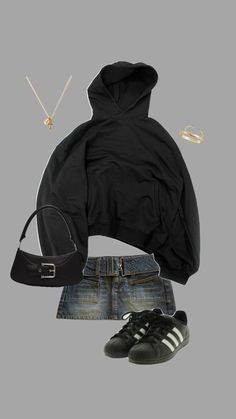 Bar Outfit Cold Weather, Cute Lazy Day Outfits For Summer, Emo Baddie Outfits, Dark Outfits Edgy, Abg Outfits, Winter Fits For School, Edgy School Outfits, Collage Outfit, All Black Fit