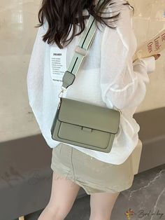 Bird in Bag - Square Flap Trendy Khaki Bags For Spring, Trendy Khaki Shoulder Bag For Spring, Khaki Rectangular Shoulder Bag For Spring, Trendy Rectangular Khaki Shoulder Bag, Casual Olive Rectangular Bag, Trendy Green Shoulder Bag For Office, Casual Office Bags For Spring, Trendy Green Bags For Fall, Trendy Green Shoulder Bag For Fall