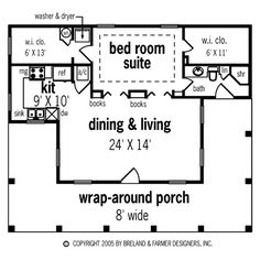 the floor plan for a two bedroom house