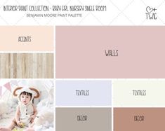 Bedroom Paint Color Mint Green Wall Color Girl Room Color Scheme Bedroom Paint Palette Office Paint Scheme Guest Room Paint Color Coral Pink - Etsy UK