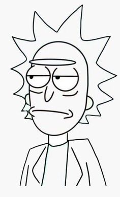 a drawing of person from the simpsons is shown in black and white, with one eye open