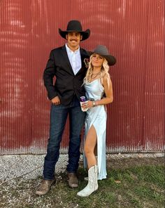 Prom Dress With Boots, Western Wedding Outfits Guest, Western Wedding Guest Outfit, Outfit With Cowboy Boots, Country Prom, Dress And Cowboy Boots, Wedding Cowboy Boots, Cowboy Boot Outfits, Dresses With Cowboy Boots