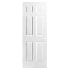 an open white door on a white background