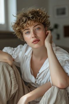 20 Gorgeous Short Haircuts For Curly Hair That Will Make You Ditch The Straightener Short Layered Curly Hair, Curly Undercut, Medium Length Curly Hair, Bob Haircut Curly, Layered Curly Hair, Curly Haircuts, Subtle Highlights