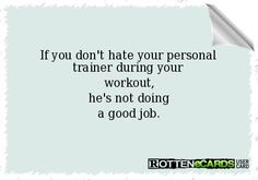 Trainer Quotes Humor, Personal Trainer Meme, Cardio Program, Personal Trainer Quotes, Personal Trainer Website, Routine Workout