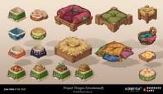 ArtStation - Project Dragon - Misc Furniture & Props 1, Airborn Studios Game Concept Art, Game Concept, Sandbox