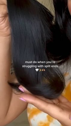 Smooth Hair Remedies, Split End Hair Mask, Trim Your Own Hair, Split Ends Hair, Hair Mask For Damaged Hair, Vibrant Hair, Hair Growing Tips, Hair Tips Video, Healthy Hair Tips