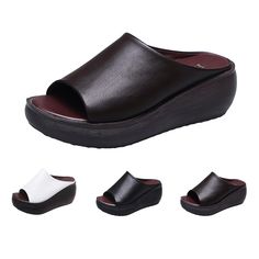 PRICES MAY VARY. 💘👞【 Comfortable Walking Wedge Sandals for Women 】 Fashion womens slides sandals are designed in a sport trendy style. Womens slides sandals open toe design upper is made of vegan leather. Premium arches thick sole materials brings comfiest feeling in casual. 💘👞【 Orthotic Wedge Sandals for Women with Arch Support 】 Womens slider sandals are must haves and reduces back and heel. Orthotic sandals for women will improve your gait and lessen foot issues like plantar fasciitis. 💘 Affordable Foam Sandals With Round Toe, Cheap Ankle Strap Sandals With Eva Material, Cheap Slide Wedge Sandals, Cheap Fabric Sandals With Round Toe, Foam Slides, Daily Walking, Orthopedic Sandals, Womens Slides Sandals, Slider Sandals