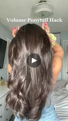 1.2M views · 9.9K reactions | #hair #hairhack #quickhairstyle #cutehairstyles #easyhairstyles #hairstyle #hairtutorial | Lovli Hairstyle | Lovli Hairstyle · Original audio Volume Ponytail, Stunning Hairstyles, Cute Hairstyles