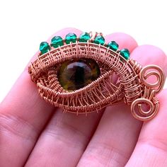 Check out Artisan Copper Dragon Eye Powerful Protection Pendant W/ Emerald Briolette Beads, the latest item I added on eBay! #eBay #eBaySeller Protection Pendant, Copper Dragon, Artisan Jewelry Necklaces, Handmade Crystal Jewelry, Copper Design, Buy Bead, Dragon Eye, Handcrafted Artisan Jewelry, Bead Jewellery