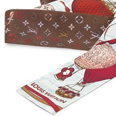 LOUIS VUITTON® - Up And Away Bandeau - Red Bandeau Scarf Louis Vuitton, Lv Scarves Louis Vuitton, Louis Vuitton Scarf On Bag, Louis Vuitton Scarf Silk, Logomania Scarf Louis Vuitton, Louis Vuitton Trunk, Sac Louis Vuitton, Louis Vuitton Official, Red Silk