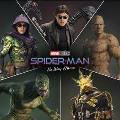 spider - man and other characters are featured in the movie poster for their upcoming film