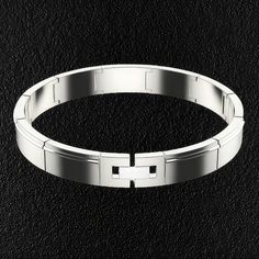 Real Titanium Men's Bracelet Men Titanium Bracelet, Durable Classic Stainless Steel Jewelry, Modern Silver Durable Jewelry, Classic Stainless Steel Wristband Bracelet, Modern Silver Metal Wristband, Modern Silver Stainless Steel Cuff Bracelet, Modern Durable Silver Bracelets, Modern Bangle Wristband With Bracelet Strap, Modern Wristband Bangle With Bracelet Strap