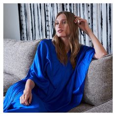 caftan kaftan tunic maxi dress blue dress little blue dress silk dress boho style bohemian style eco-luxury eco luxe sustainable brands Los Angeles brands Blue Relaxed Fit V-neck Tunic, Blue V-neck Kaftan For Loungewear, Blue Oversized Kaftan For Loungewear, Oversized Blue Kaftan For Loungewear, Chic Blue Tunic Kaftan, Blue Kimono Sleeve Loungewear Dress, Blue Kimono Sleeve Lounge Dress, Blue V-neck Lounging Dress, Oversized Blue Kaftan Tunic