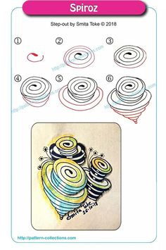 the instructions for how to draw spirals