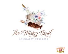 the logo for the missing loaf specialty desserts, which has been designed to look like a cake