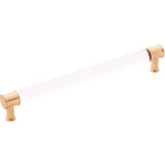 an image of a gold and white towel bar