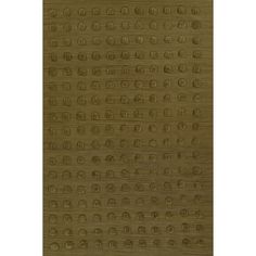 a brown area rug with circles on it