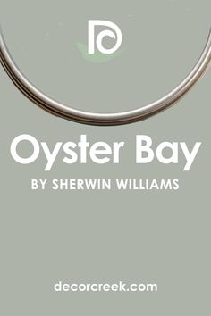 the oyster bay logo is shown on a gray background