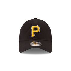 The Pittsburgh Pirates Core Classic Replica Alternate 9TWENTY Adjustable Cap features an embroidered Pirates logo at the front panels with a woven tab displaying the team logo on a D-Ring closure at the rear. Collegiate Baseball Cap With Logo For Sports Events, Collegiate Baseball Cap With Logo For Fans, Collegiate Hats With Logo Patch For Sports Events, Baseball Season Cap With Logo Patch For Fans, Collegiate Style Hats With Logo Patch For Fans, Collegiate Baseball Cap With Logo Patch For Fans, Collegiate Baseball Cap With Logo Patch For Sports, Collegiate Hats With Logo Patch For Fans, Baseball Season Fan Merchandise Cap With Logo Patch