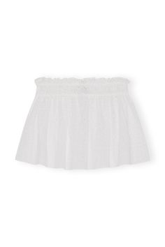 Bright White White Broderie Anglaise Mini Skirt | GANNI US Digital Wardrobe, Sorority Rush, Aesthetic Edits, Jeans Boots, Airport Fashion, Nice Shorts, Clothing Dresses, Shop Clothing, White White