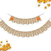 happy thanksgiving banner with autumn leaves and falling leaves in the air, on a white background