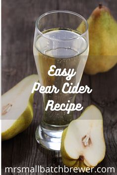 pear cider recipe with text overlay