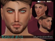 Plumbobs n Fries' PnF | Beard 01 Sims 4 Hair Male, Alpha Cc, Clothes Cc, Sims Clothes, Men's Facial Hair, Mens Facial Hair Styles, Sims 4 Cc Makeup, Male Hair, Sims 4 Cc Skin