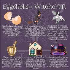 Eggshells In Witchcraft, Types Of Witches, Witch Crafts, Witch Tips, Grimoire Book