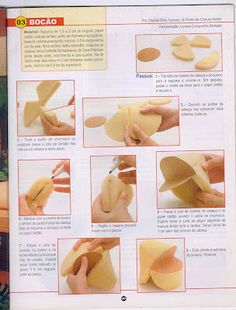 the instructions for how to cut potatoes are shown in this book, which is open