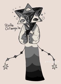 a drawing of a woman with stars on her head and the words stella ornatu la