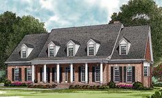 this is an artist's rendering of these country house plans