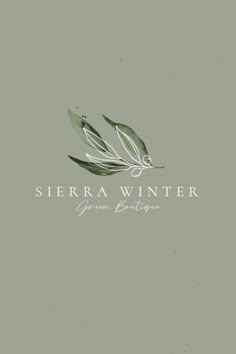 the logo for sierra winter, an italian restaurant and wine bar that serves local wines