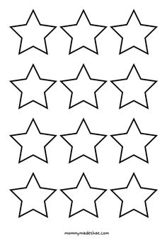 a black and white drawing of stars