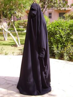 modesty- women are required to wear a black garment called an Abayah, to cover from public and it shows modesty. Modest Black Khimar, Modest Long Sleeve Black Khimar, Long Black Modest Khimar, Full Niqab, Long Black Modest Niqab