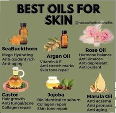 Best Oils For Skin, Natural Oils For Skin, Anti Aging Vitamins, Daily Health Tips, Learn Something New, Natural Therapy, Healthy Foodie