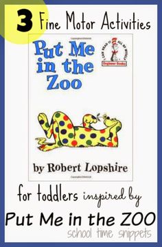 the children's book cover for put me in the zoo, with an image of a