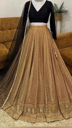 Lehenga Simple, Outfit Indian, Simple Lehenga, Trendy Outfits Indian, Georgette Lehenga, Lehenga Designs Simple, Lehnga Dress