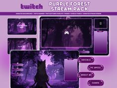 the purple forest stream pack is displayed in this screenshote image, with text below it