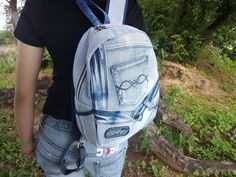 a person with a backpack on their back