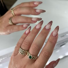 Nails And Rings, Brown Nails, Luxury Nails, Minimalist Nails, Fire Nails, Dream Nails, Chic Nails, Best Acrylic Nails, Cute Acrylic Nails