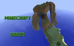 an image of a minecraft map with the words seeds in front of it,