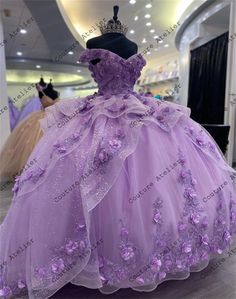 a purple dress on display in a store