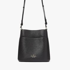 Kate Spade Leila Small Bucket Bag Color: Black Nwt New With The Tag Authentic Product Details Measurements 8.88" H X 6" D 9"W (Bottom) Strap Drop: 12.99" Features Strap Drop: 22" Metal Pinmount Logo Dust Bag Included: No Interior: Back Zip Pocket Materials Pebbled Leather Imported Style Number Ke489 Editor's Notes We Think A Shoulder Bag Should Be Two Things: Chic And Functional. This Pretty One Holds All Of Your Essentials--Wallet, Keys And Phone--And Has A Pocket To Stash Snacks (Be It Gummy B Luxury Kate Spade Bucket Bag, Classic Black Bucket Bag For Errands, Classic Black Bucket Bag For Casual Use, Kate Spade Bucket Shoulder Bag For Formal Occasions, Kate Spade Formal Bucket Shoulder Bag, Elegant Kate Spade Pouch Shoulder Bag, Kate Spade Black Pouch Shoulder Bag, Kate Spade Black Shoulder Bag With Leather Handles, Elegant Kate Spade Bucket Shoulder Bag