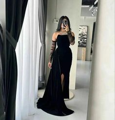 Gown With Gloves, Velvet Evening Gown, Formal Occasion Dress, Tulle Sleeves, Designer Evening Gowns, Elegant Prom Dresses, Prom Dresses Modest