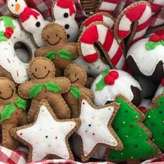 a basket filled with lots of decorated cookies