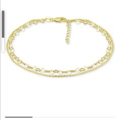 Giani Bernini Brings A Hint Of Romance To Your Look With This Lovely Double Row Heart Ankle Bracelet. 18k Gold-Plated Sterling Silver Approx. Length: 9" + 1" Extender Lobster Clasp Closure Pet And Smoke Free Color Gold Over Silver Original Price $80 Elegant Yellow Gold Anklets With Delicate Chain, Elegant Gold Chain Anklet, Elegant Yellow Gold Chain Anklets, Heart Ankle Bracelet, Slide Bracelet, Gold And Silver Bracelets, Cubic Zirconia Bracelet, Gold Anklet, Ankle Bracelet