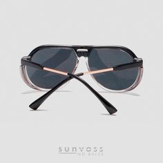 This striking, modernized version of the classic teardrop aviator sunglasses feature a black upper frame and transparent lenses in different colors to choose. 




 Size:










141 mm
68 mm
56 mm
13 mm
151 mm


Specs:









Aviator
PC
Acrylic
NO
UV400Protection Polycarbonate Aviator Sunglasses With Tinted Lenses, Modern Clear Aviator Sunglasses With Uva Protection, Vintage Black Aviator Sunglasses With Uva Protection, Vintage Black Shield Sunglasses With Anti-reflective Coating, Black Aviator Shield Sunglasses With Gradient Lenses, Retro Black Shield Sunglasses With Anti-reflective Coating, Black Glass Aviator Sunglasses For Summer, Retro Black Aviator Sunglasses With Gradient Lenses, Anti-reflective Aviator Sunglasses In Polycarbonate