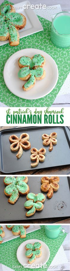 there are many cookies on the tray and one is decorated with green frosted icing