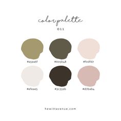 the different shades of hair that you can use to create your own color palettes